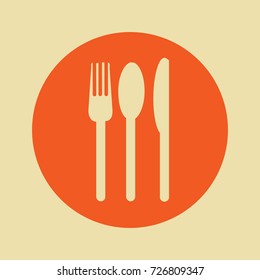 Fork,knife and spoon icon