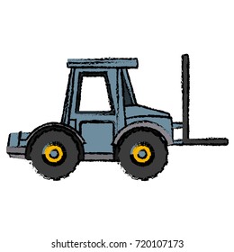 Forklift construction vehicle