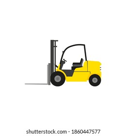 forklift drawing on white background