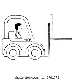 forklift with driver icon