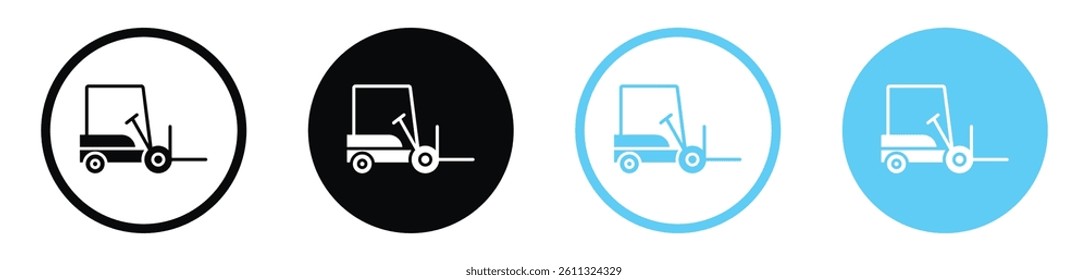 Forklift icon collection. vector illustration set