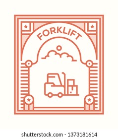 FORKLIFT ICON CONCEPT