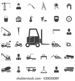 forklift Icon. Construction icons universal set for web and mobile