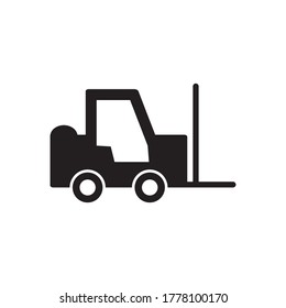 Forklift Icon Design Vector Template Illustration