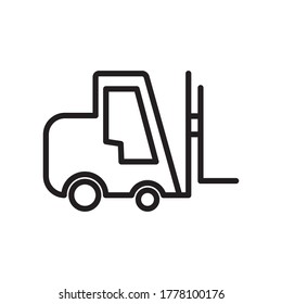 Forklift Icon Design Vector Template Illustration