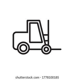 Forklift Icon Design Vector Template Illustration