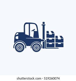 Forklift icon design,clean vector