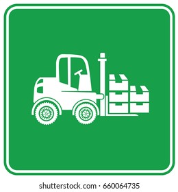 Forklift icon design,clean vector