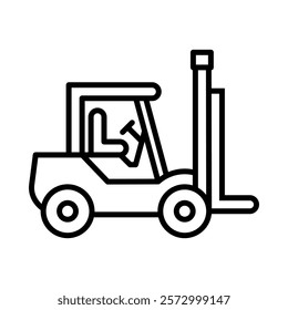 Forklift Icon Element For Design