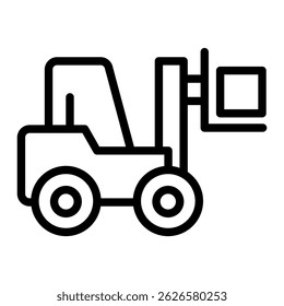 Forklift Icon Element For Design