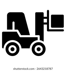 Forklift Icon Element For Design