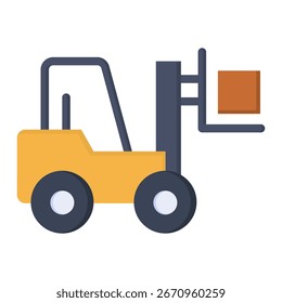 Forklift Icon Element For Design