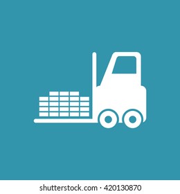 Forklift Icon. Eps-10.