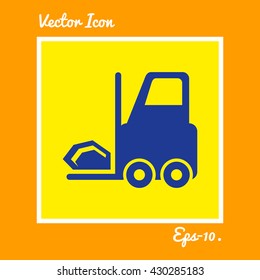 Forklift Icon. Eps-10.