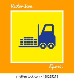 Forklift Icon. Eps-10.
