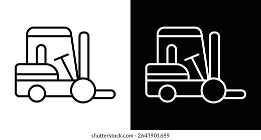 Forklift icon Graphic vector set for ui design