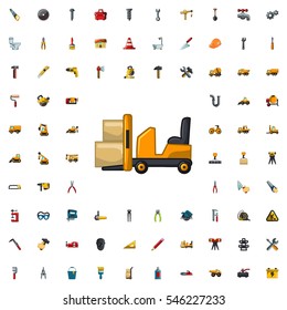 forklift icon illustration isolated vector sign symbol
