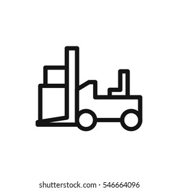 forklift icon illustration isolated vector sign symbol