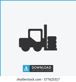 forklift icon illustration isolated vector sign symbol