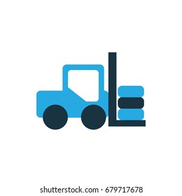 forklift icon illustration isolated vector sign symbol