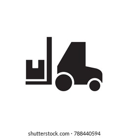 forklift icon illustration isolated vector sign symbol