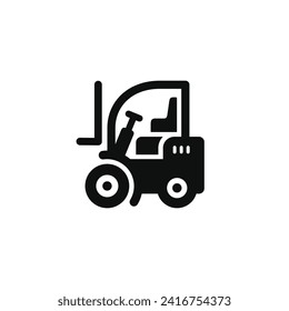 Forklift icon isolated on white background