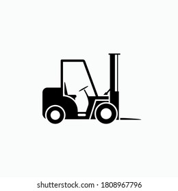 Forklift Icon. Lifting Vehicles Symbol - As Simple Vectors, Signs for Design and Websites, Presentations or Applications.