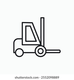 Forklift icon. line style vector icon.