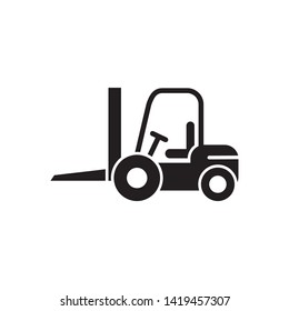 forklift icon, logo design template