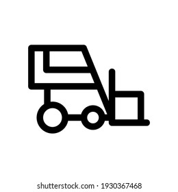 forklift icon or logo isolated sign symbol vector illustration - high quality black style vector icons
