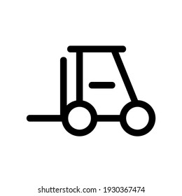 forklift icon or logo isolated sign symbol vector illustration - high quality black style vector icons

