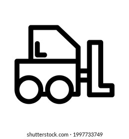 forklift icon or logo isolated sign symbol vector illustration - high quality black style vector icons
