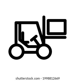 forklift icon or logo isolated sign symbol vector illustration - high quality black style vector icons
