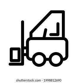 forklift icon or logo isolated sign symbol vector illustration - high quality black style vector icons
