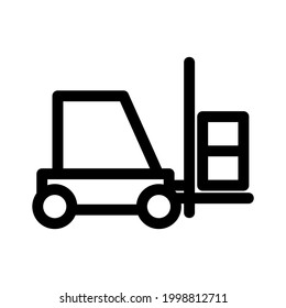 forklift icon or logo isolated sign symbol vector illustration - high quality black style vector icons
