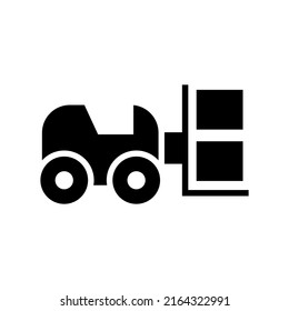 forklift icon or logo isolated sign symbol vector illustration - high quality black style vector icons
