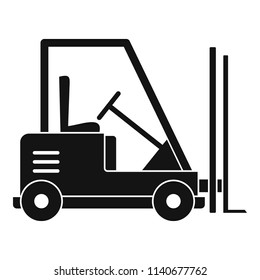 Forklift icon. Simple illustration of forklift vector icon for web design isolated on white background