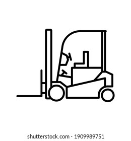 forklift icon. simple icon. vector illustration