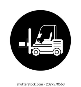 forklift icon. simple icon. vector illustration color editable