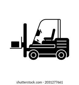 icono de elevación de horquilla. icono simple. color de ilustración vectorial editable