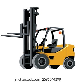 Forklift icon simple vector illustration              