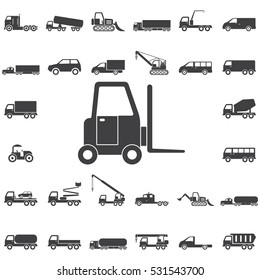 forklift Icon. Transport icons universal set for web and mobile