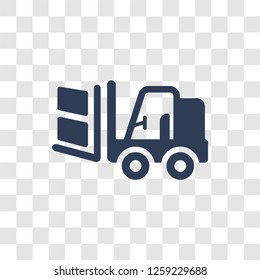 Forklift icon. Trendy Forklift logo concept on transparent background from Delivery and logistics collection