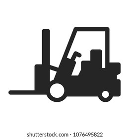 Forklift icon vector