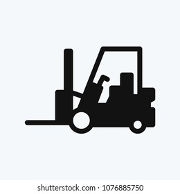 Forklift icon vector