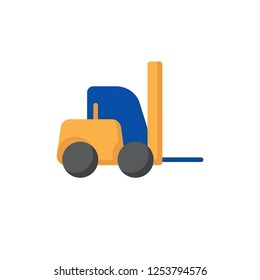 forklift icon vector design. flat icon