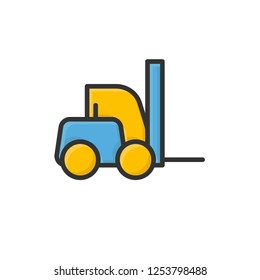 forklift icon vector design. modern icon style