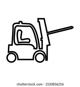 forklift icon vector design template