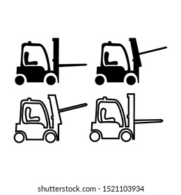 forklift icon vector design template