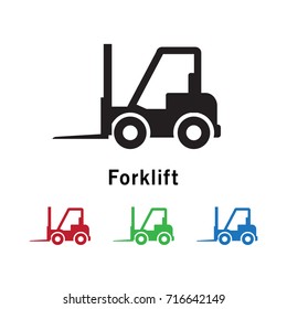 Forklift icon vector illustration.